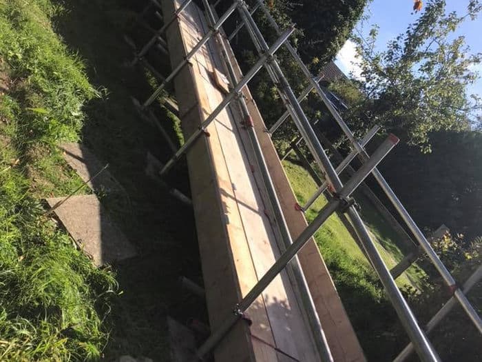 Scaffolding project — roofing access