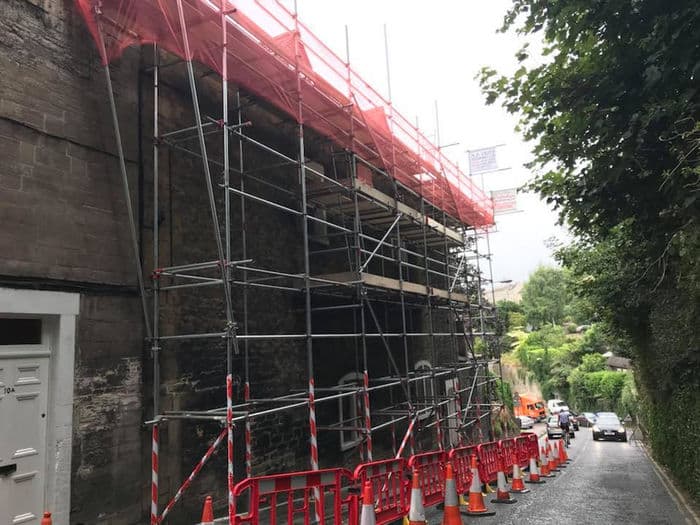 Scaffolding project — commercial renovation